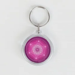 Metatron's Cube Keychain (10 colours at choice)