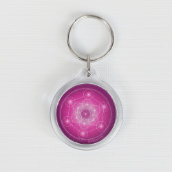 Portachiavi Cubo di Metatron (10 colori tra cui scegliere)