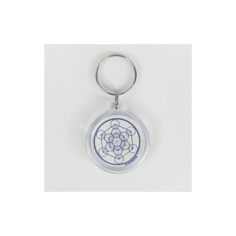 Schlüsselanhänger Metatron-Würfel (10 Farben zur Auswahl)