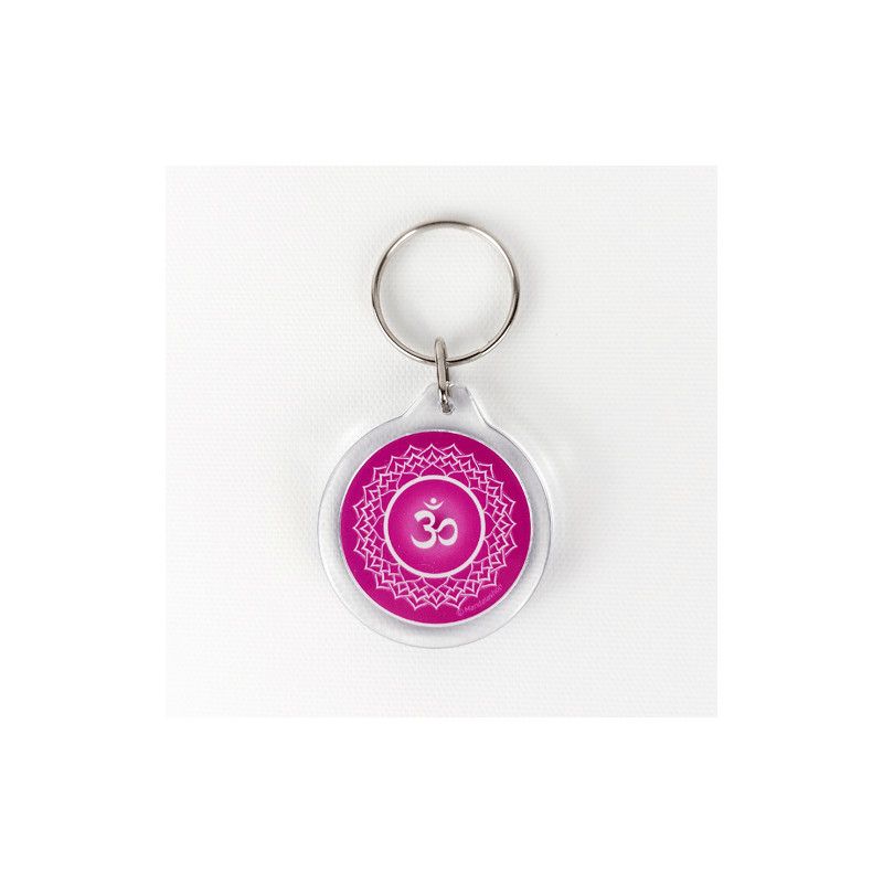 Schlüsselanhänger Om (Aum) indisches Chakra