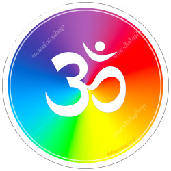 Harmonisierende Scheibe Om mehrfarbig