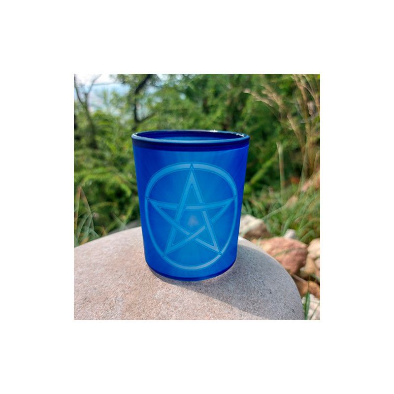 Teelichthalter Pentakel