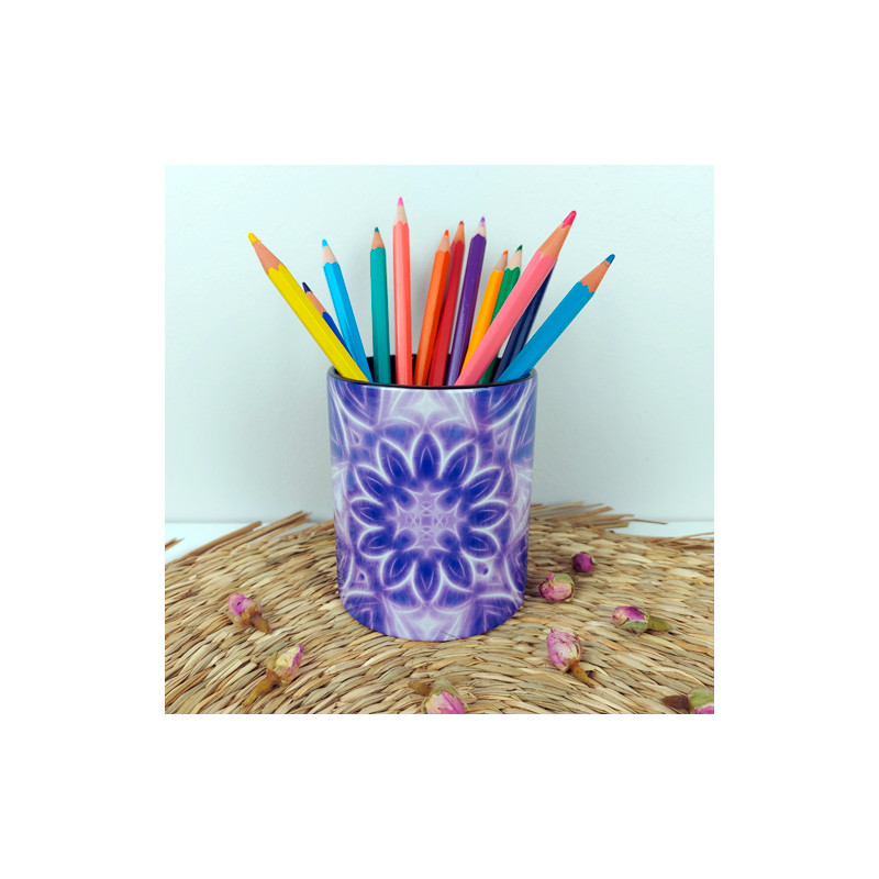 Pot à crayons en céramique Mandala du Calme