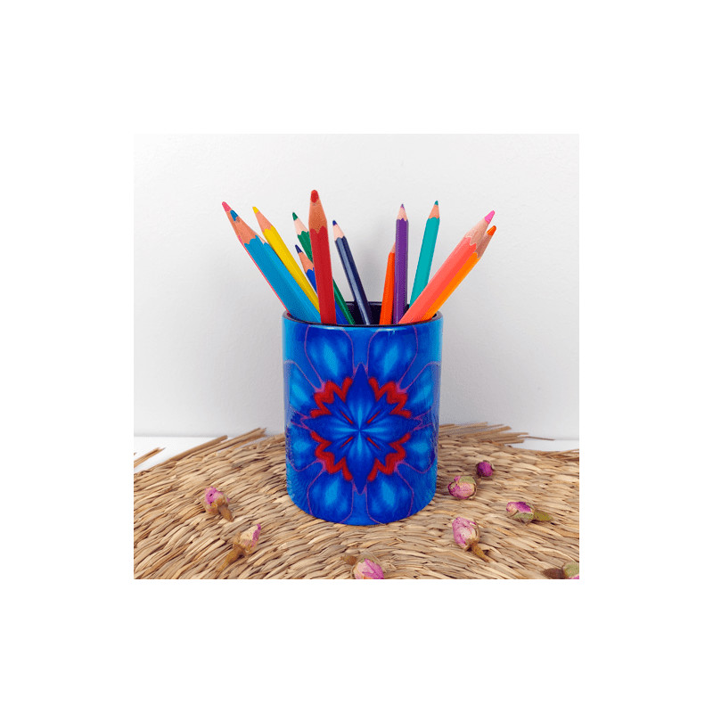 Pot à crayons en céramique Mandala de la Concentration