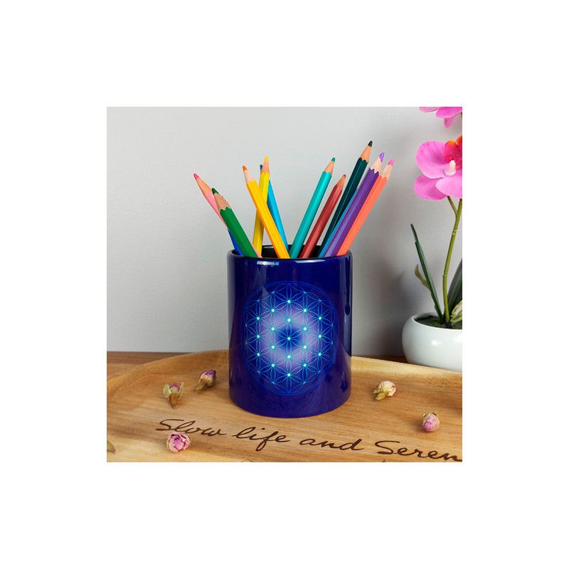 Flower of Life Pencil holder (7 colours at choice)
