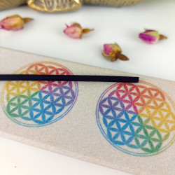 Räucherstäbchenhalter Blume des Lebens lang