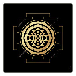Bandeja dinamizadora Sri yantra (fondo negro)