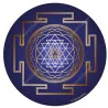 Disco armonizador Sri Yantra (con fondo azul)