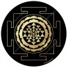 Disco armonizador Sri Yantra (con fondo negro)