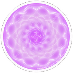 Harmonisierende Scheibe Mandala öffnet die Blume der menschlichen Seele