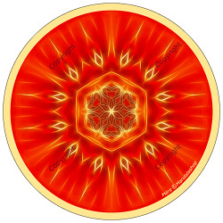 Harmonising disk Mandala of the Mother