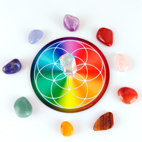 Multicolored Seed of Life Harmonising disk