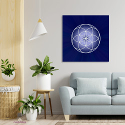 Leinwand Samen des Lebens Indigo
