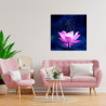Cuadro Flor de Loto con chispas