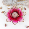 Kerzenhalter Lotusblume Capiz rosa