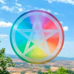 Sticker vitres repositionnable Pentacle