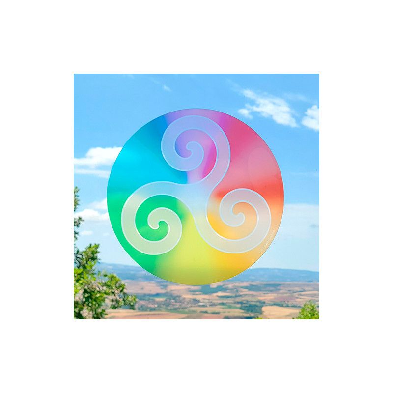 Fensteraufkleber Triskele Negativ