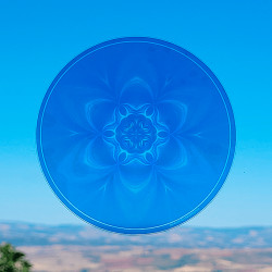 Sticker vitres repositionnable Mandala de la Sérénité