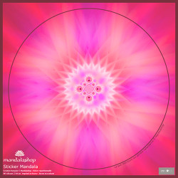 Repositionable window sticker Mandala of internal joy