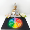 Tapis harmonisant Graine de Vie multicolore