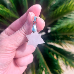 Merkaba-Anhänger aus Rosenquarz