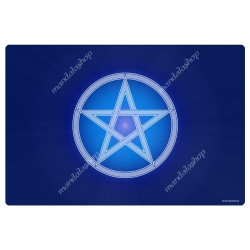 Pentacle Harmonising Mat (blue background)