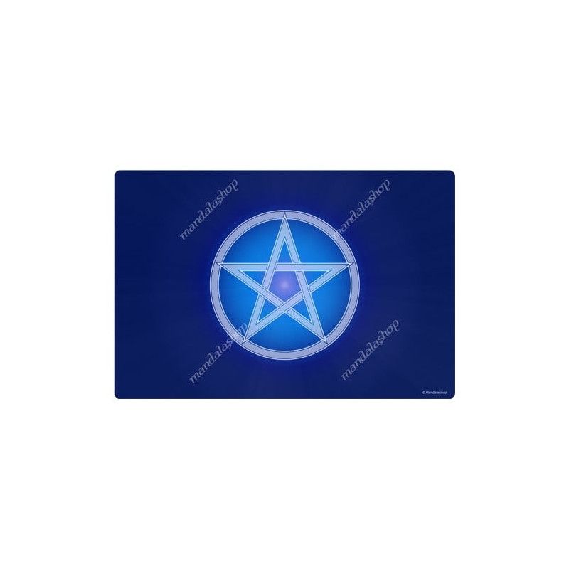 Harmonisierender Teppich Pentakel Blau