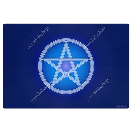 Tapis harmonisant Pentacle (fond bleu)