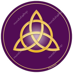 Harmonisierende Scheibe Triquetra violett