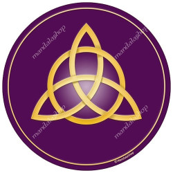 Purple Triquetra Harmonising disk