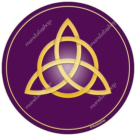Harmonisierende Scheibe Triquetra violett