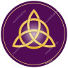Harmonisierungsdisk Triquetra Violett