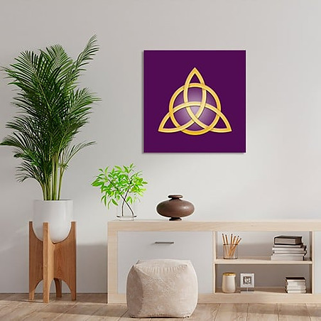 Cuadro Triquetra violeta