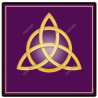 Energetische Holzplatte Triquetra violett