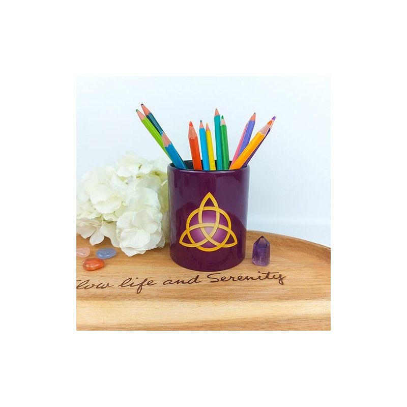 Stiftehalter Triquetra violett