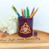 Stiftehalter Triquetra violett