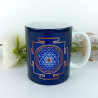 Tasse Sri Yantra indigo