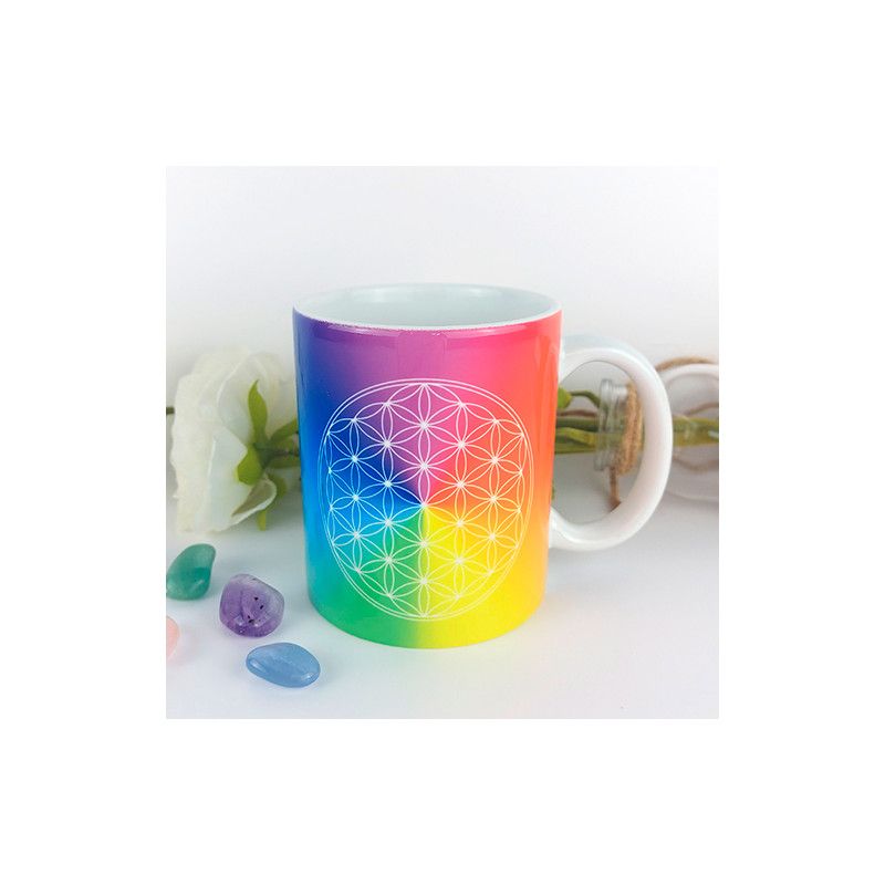Tasse Blume des Lebens 7 Chakren