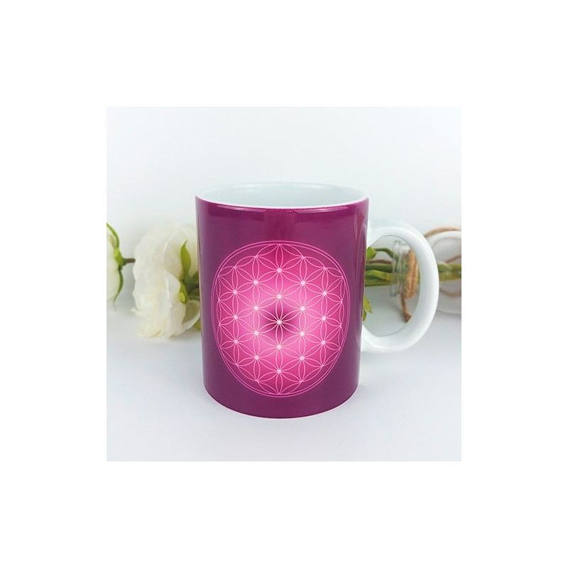 Mug Fleur de Vie violette