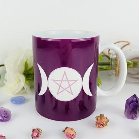 Tasse Dreifachmond Pentagramm