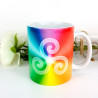 Tasse Triskele mehrfarbig