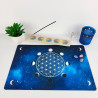 Tapis harmonisant Fleur de Vie phases de la lune