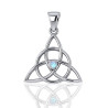Triquetra with moonstone necklace