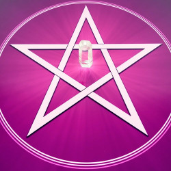 Bandeja energizante Pentagrama púrpura