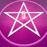 Bandeja energizante Pentagrama púrpura