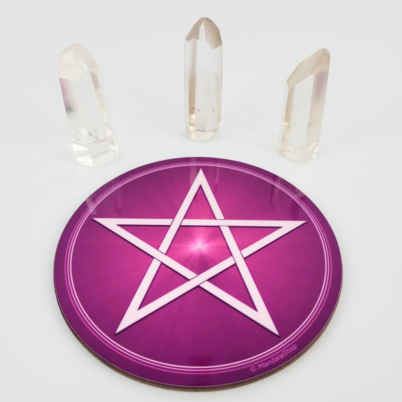 Disque harmonisant Pentagramme violet