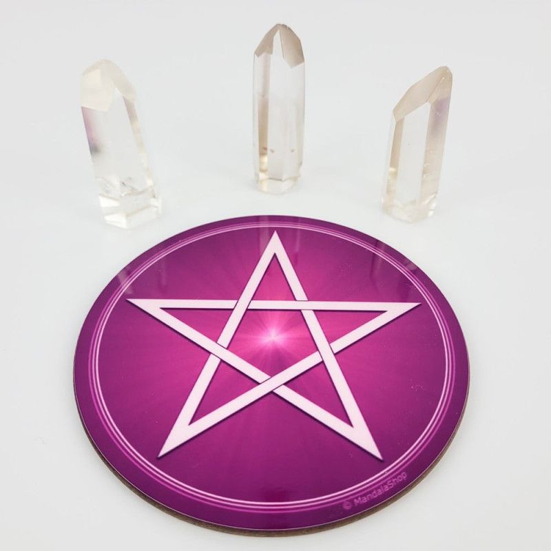 Harmonisierungsdisk Pentagramm Violett
