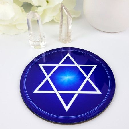 Seal of Solomon indigo harmonising disk