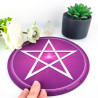 Mauspad Pentagramm violett