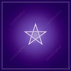 Satin tarot cloth 60x60 cm – Pentagram
